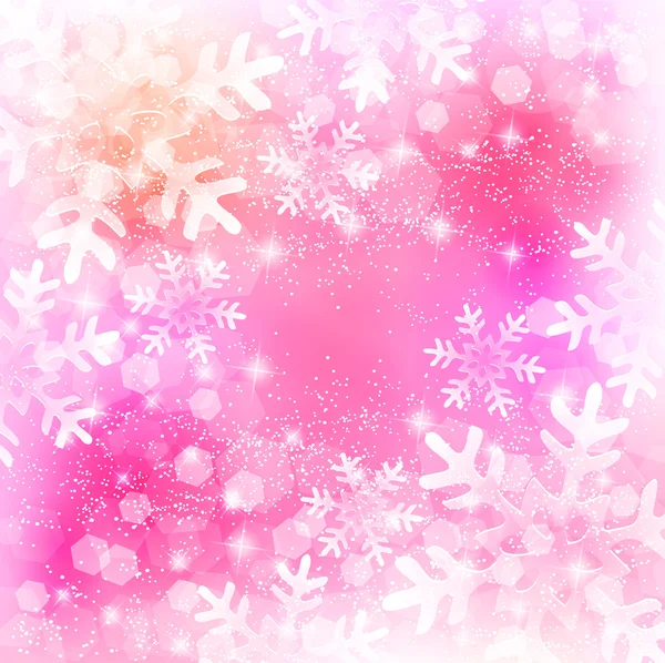 圣诞雪花背景 — 图库矢量图片