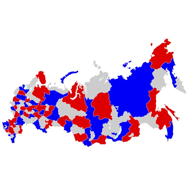 俄罗斯地图国家 — 图库矢量图片