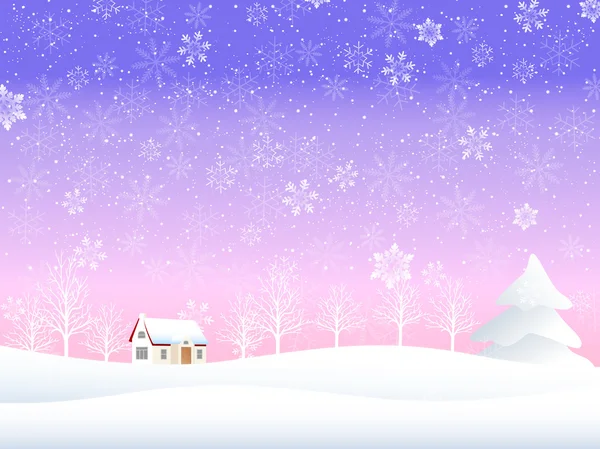 Navidad nieve fondo — Vector de stock