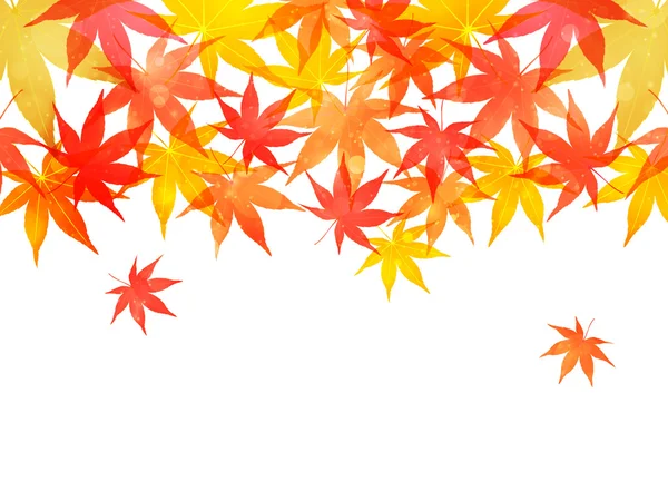 Arce hojas de otoño fondo — Vector de stock