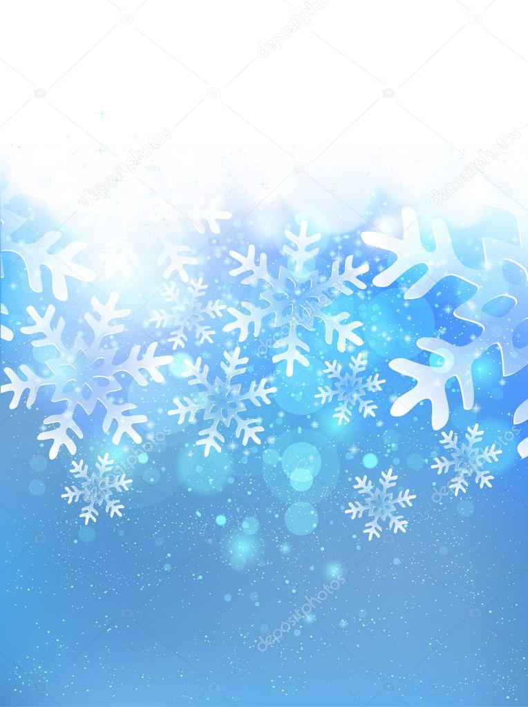 Christmas snow background