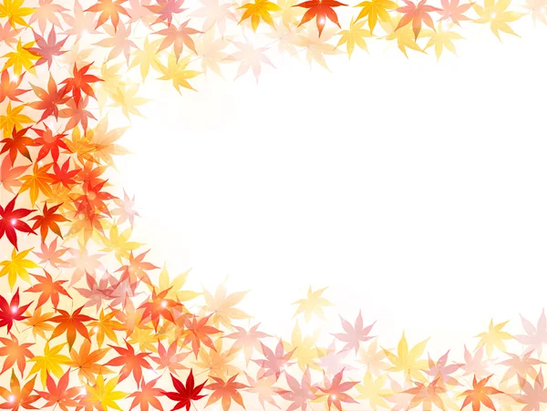 Maple autumn leaves background — Stock Vector