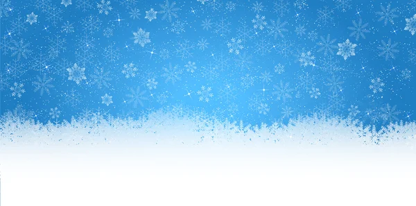 Navidad nieve fondo — Vector de stock