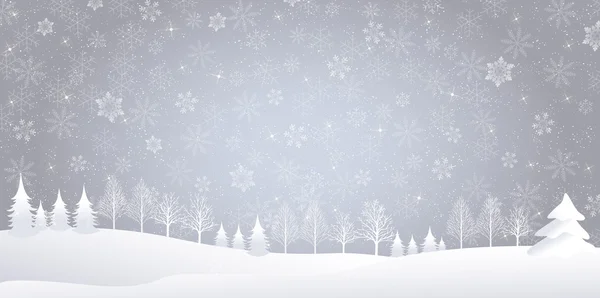 Kerstmis sneeuw achtergrond — Stockvector