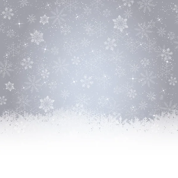 Noël fond de neige — Image vectorielle