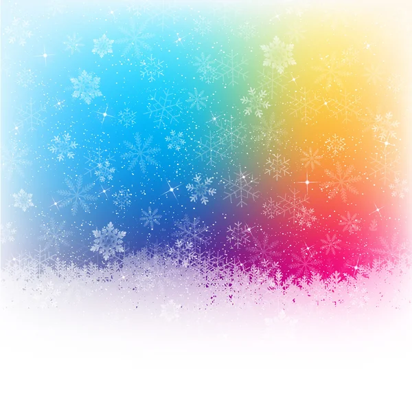 Navidad nieve fondo — Vector de stock