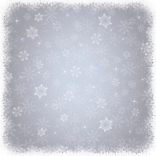 Noël fond de neige — Image vectorielle