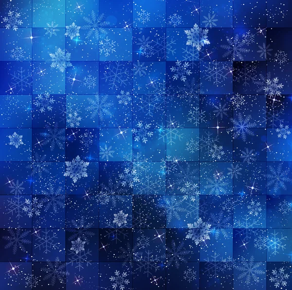 圣诞雪花背景 — 图库矢量图片