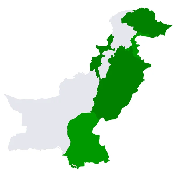 Pakistan carte pays — Image vectorielle