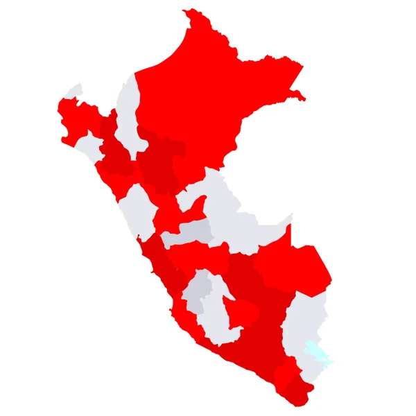 페루 지도 국가 — 스톡 벡터