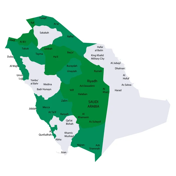 サウジアラビアか？ 国の地図 — ストックベクタ