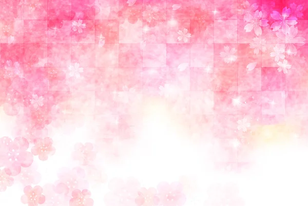 桜のグリーティング カードの背景 — ストックベクタ