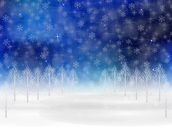 Noël fond de neige — Image vectorielle