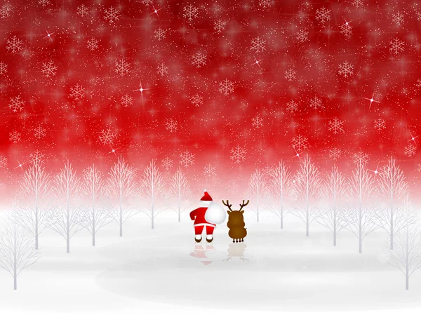 Navidad nieve fondo — Vector de stock