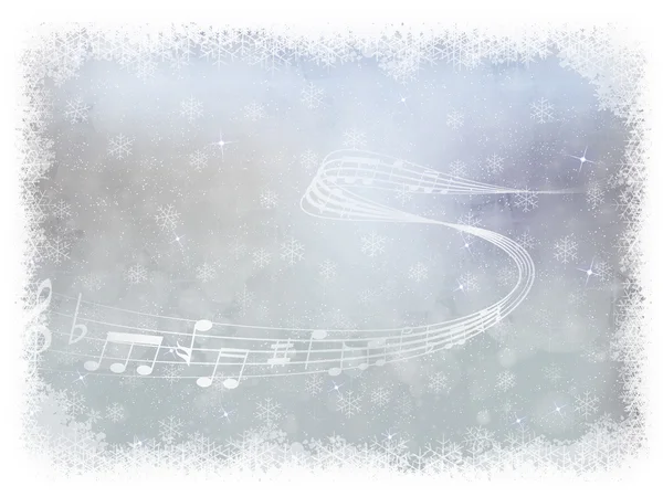 Musique fond de neige — Image vectorielle