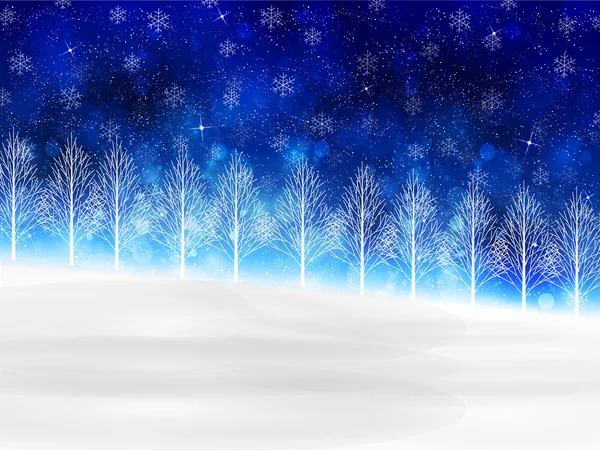 Navidad nieve fondo — Vector de stock