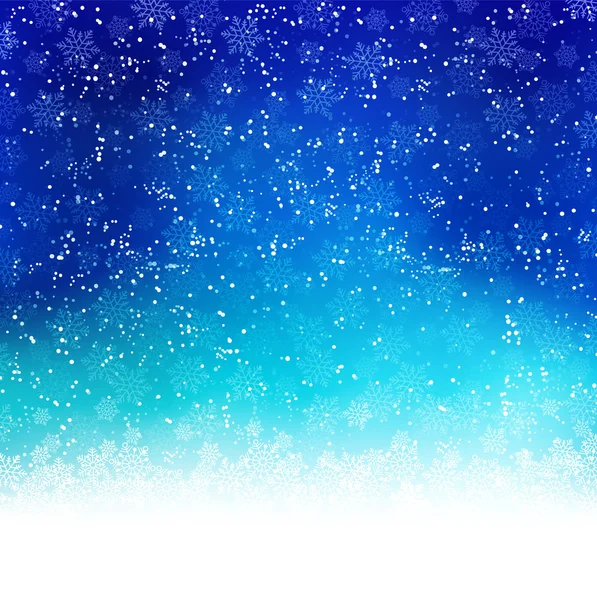 Navidad nieve fondo — Vector de stock