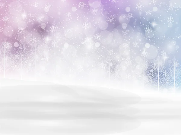 Light snow background — Stock Vector