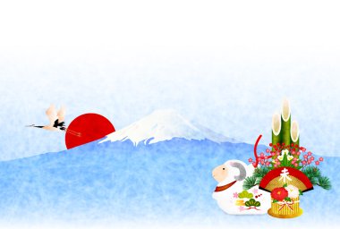 koyun kartpostal arka plan