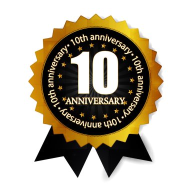 10th yıldönümü madalya çerçeve