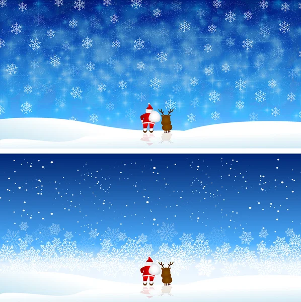 Navidad nieve fondo — Vector de stock