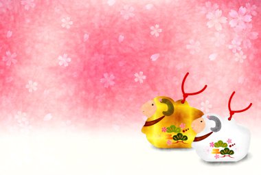 koyun kartpostal arka plan