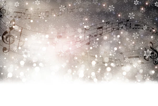 Hudební skóre sníh — Stockový vektor
