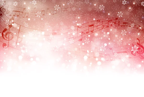 Muziek score sneeuw — Stockvector