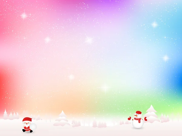 Fondo de Navidad de nieve — Vector de stock