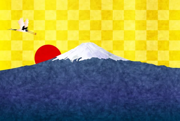Fuji Nouvel An fond — Image vectorielle