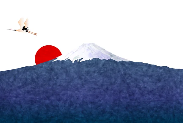 Fuji nyår bakgrund — Stock vektor