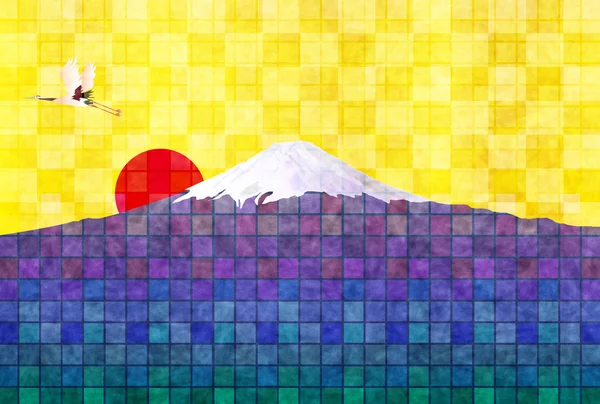 Fuji Neujahr Hintergrund — Stockvektor