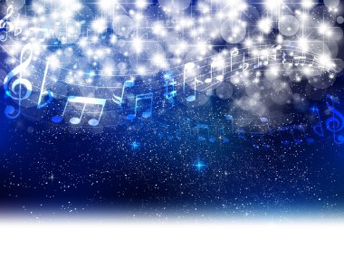 müzik kar arka plan