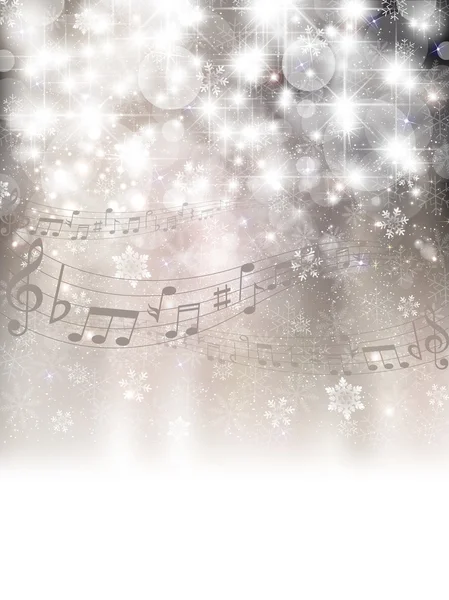 Musique fond de neige — Image vectorielle