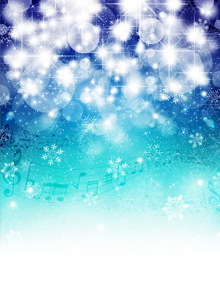 Music sněhu pozadí — Stockový vektor