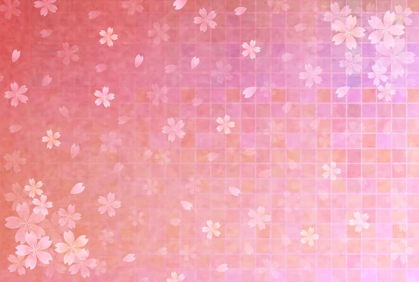 桜のグリーティング カード背景 — ストックベクタ