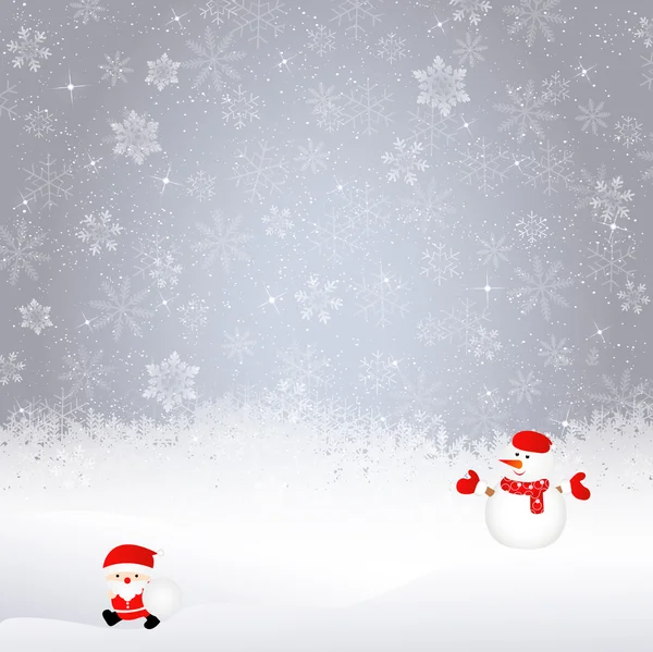 Fondo de Navidad de nieve — Vector de stock