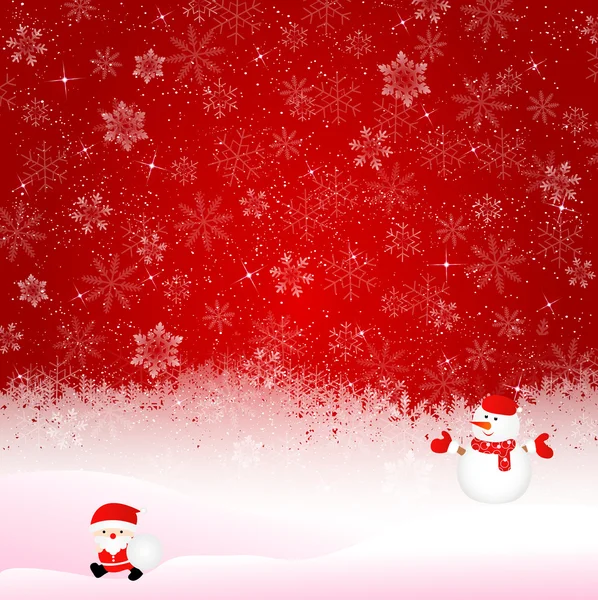 Fond de Noël neige — Image vectorielle