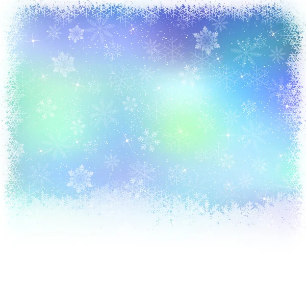 Снежный рождественский фон — стоковый вектор