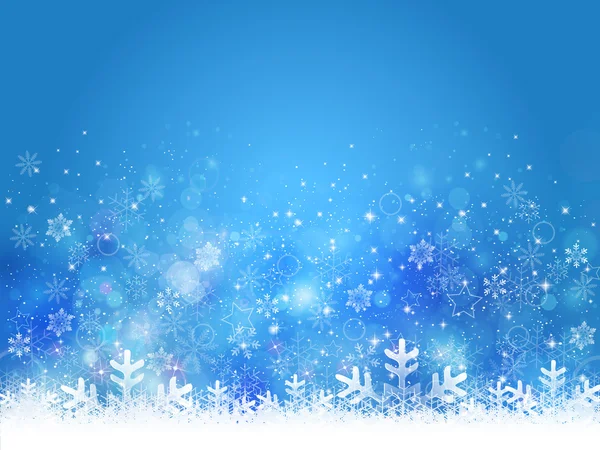 Schnee Weihnachten Hintergrund — Stockvektor