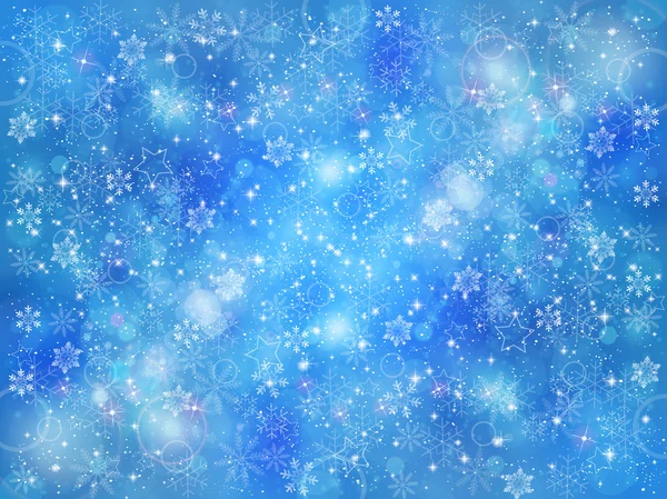 雪のクリスマスの背景 — ストックベクタ