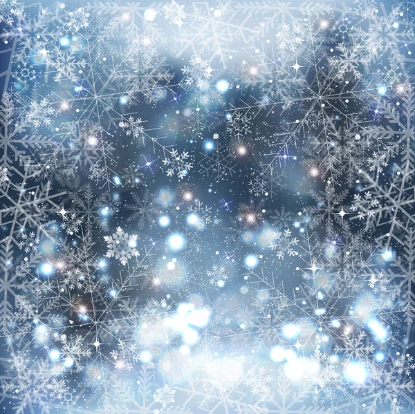 Neve natal fundo — Vetor de Stock