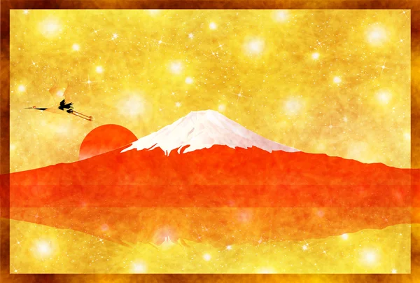 Fuji cartes de voeux arrière-plan — Image vectorielle
