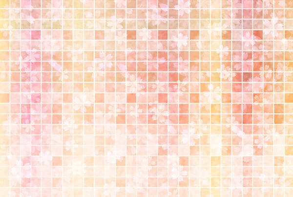 Cereza Papel japonés fondo — Vector de stock