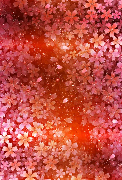 Cherry japanskt papper bakgrund — Stock vektor