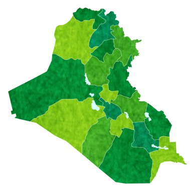 Irak Haritası ülkeler