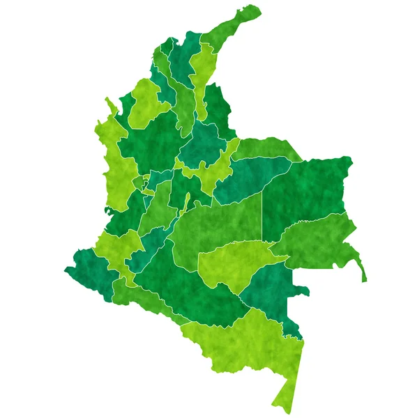 哥伦比亚地图国家 — 图库矢量图片