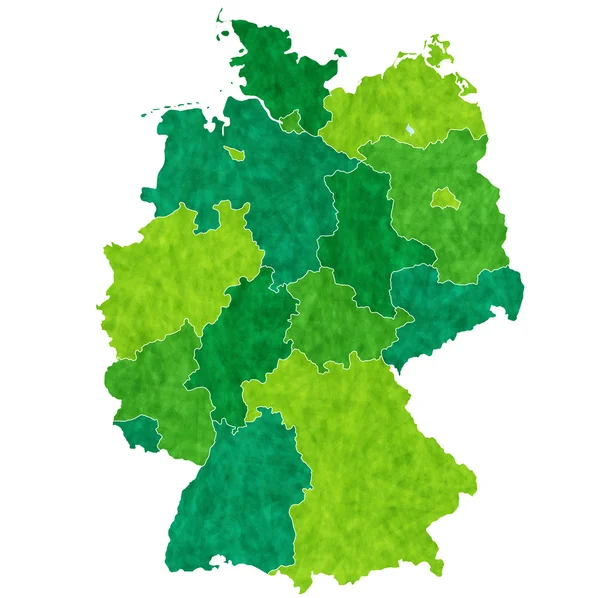 독일 지도 국가 — 스톡 벡터