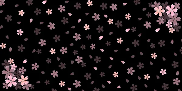 Fondo de flor de cerezo — Vector de stock