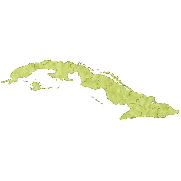 Cuba kaart landen — Stockvector